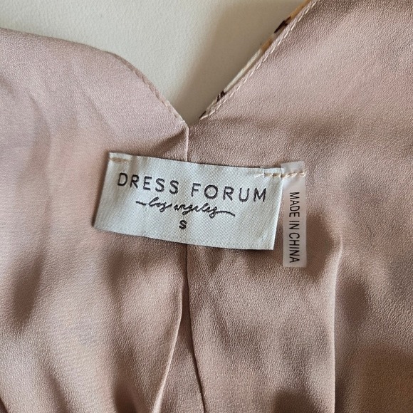 Dress Forum Floral Patchwork Boho Maxi Dress Size S Flowy Romantic Fall Festival - Picture 9 of 15